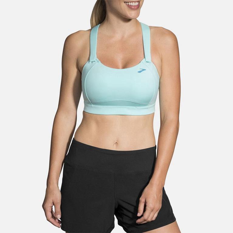 Brooks JUNO SPORTS Running Bra Womens Canada - Green (WSJ316578)